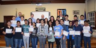 February 2018: Our club earns a certificate of merit from the Herricks District Superintendent, Dr. Fino Celano